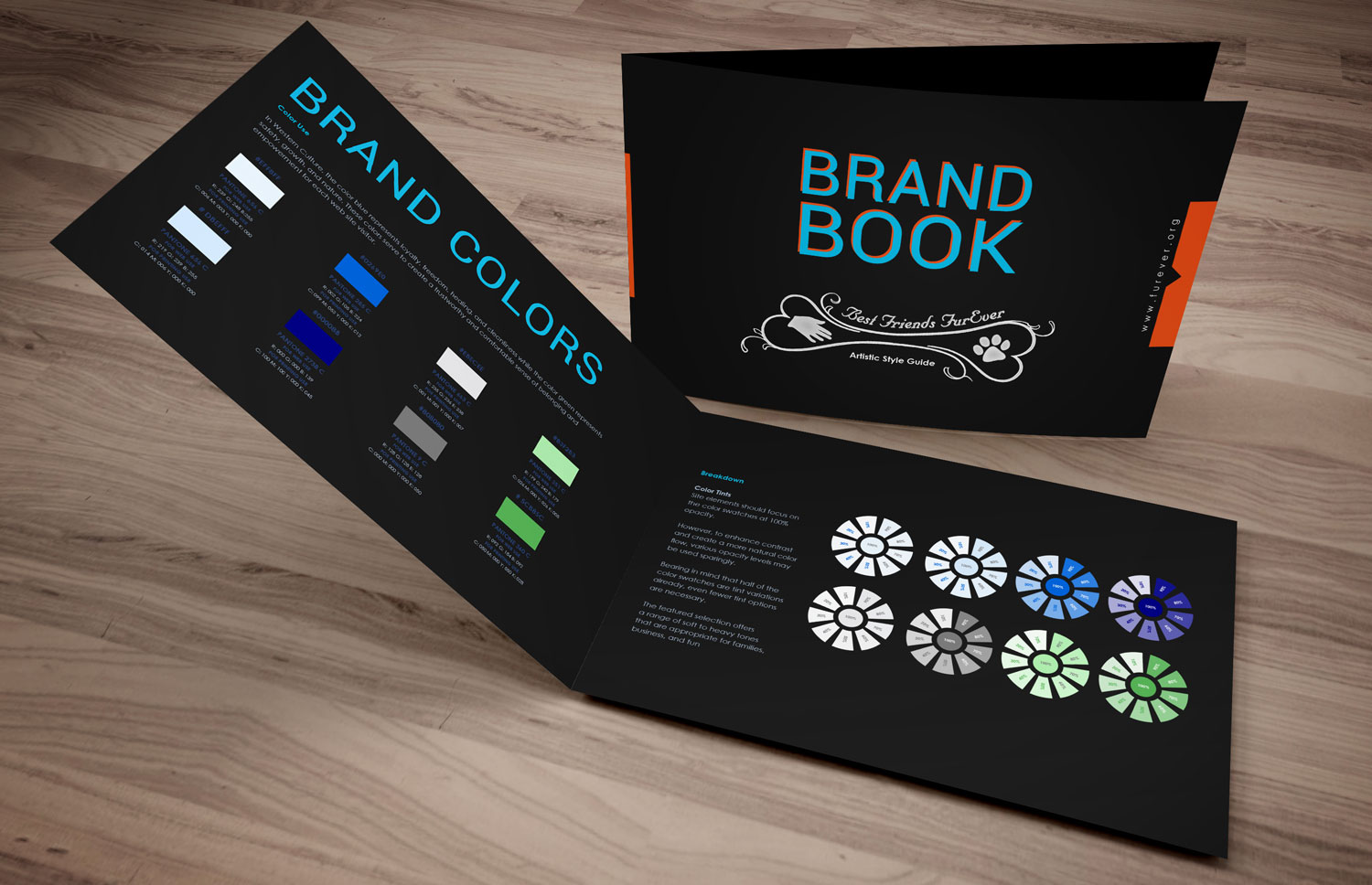 Brand Colors for Best Friends FurEver, Brand Book